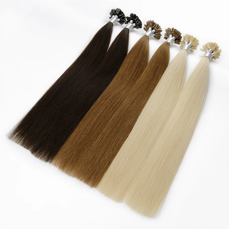 I Tip Hair Extensions Straight Real Hair Extensions 40g/50g/set 12-26inch Capsules Keratin Natural Human Hair Extension