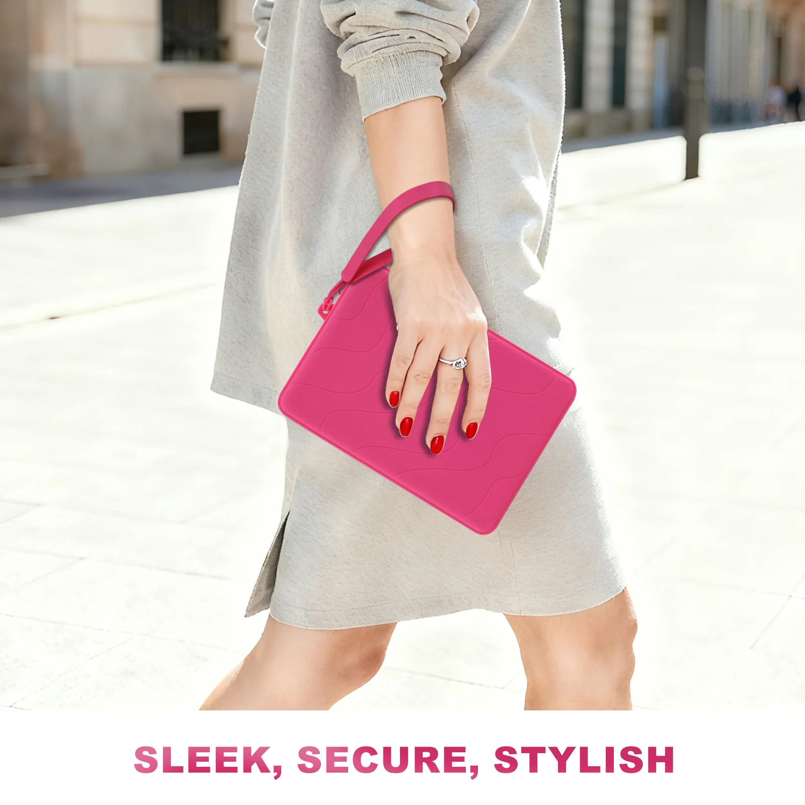 Embreagem de silicone de 6-7 polegadas para Kindle Paperwhite e Kindle Colorsoft Signature Edition de 7", Kindle, Kobo, Nook E-Reader de 6"