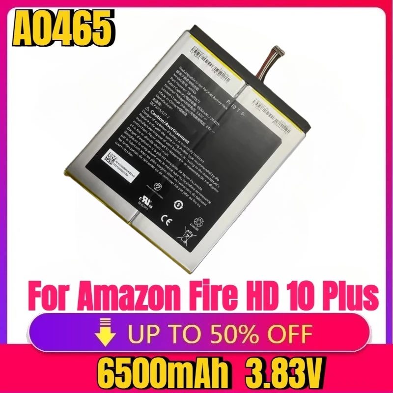 

New High quality replaceable Battery A0465 58-000377 For Amazon Fire HD 10 Plus 11th Gen T76N2B T76N2P Release