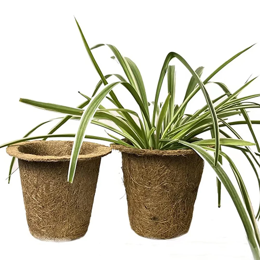 

6PCS Coconut Nutrition Cups Degradable Coir Nursery Pots Lightweight Planting Flower Pots Garden Supply Home Balcony Decor