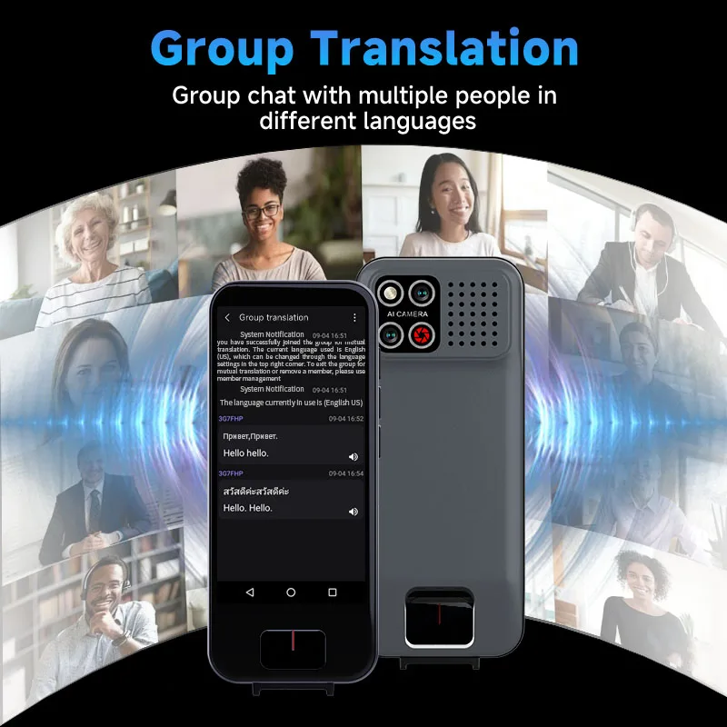 S50Pro Language Translator Device, Voice/Text Bidirection Word Translator, 148 Languages Online/Offline Translator