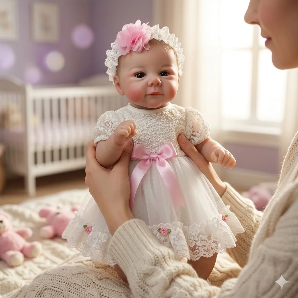 18inch Reborn Princess Doll, wearing a charming  wedding dress , 3D skin with visible veins,best  for birthday and holiday gifts