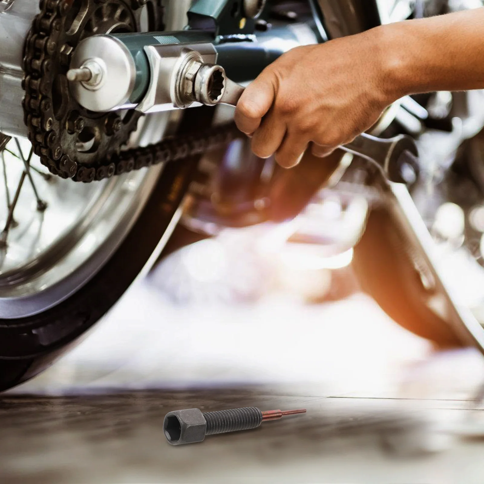 

Motorcycle 45#Steel Black Motorcycle Rivet Tool Breaker Rivet Tool for Bike Repair Timing Chain Accessories