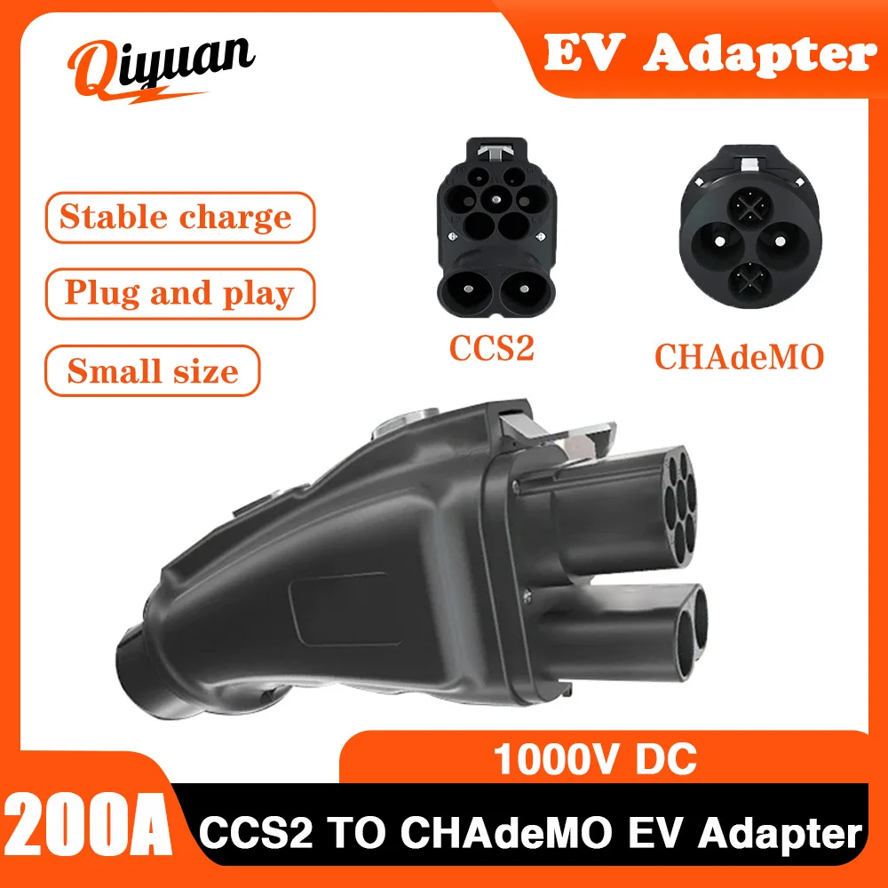 200A CCS2 TO CHAdeMO EV Adapter DC fast EV Car CCS2 Charger Connector Electric Vehicle Charging Station 1000V Chademo Car