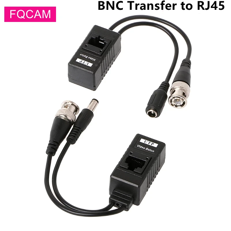 

5Pairs BNC To RJ45 Passive Video Balun Power + Audio Full HD CCTV Twisted Pair Transceiver For AHD CVI TVI CVBS Camera