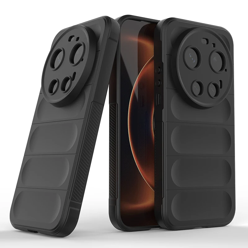 Schokbestendig Schild Telefoonhoesje Voor Xiaomi 17 Ultra 5G TPU Frame Flanel Voering Vierhoekige Airbags Beschermende Achterkant Fundas
