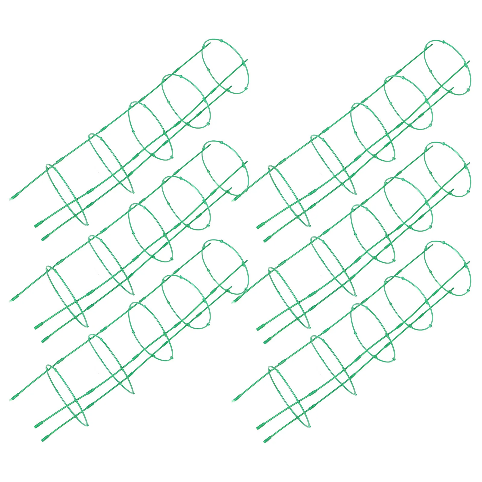 6Sets Garden Plant Support Cages Adjustable Peony Support Cage Flexible Stackable Plant Climbing Trellis Indoor Outdoor Planter
