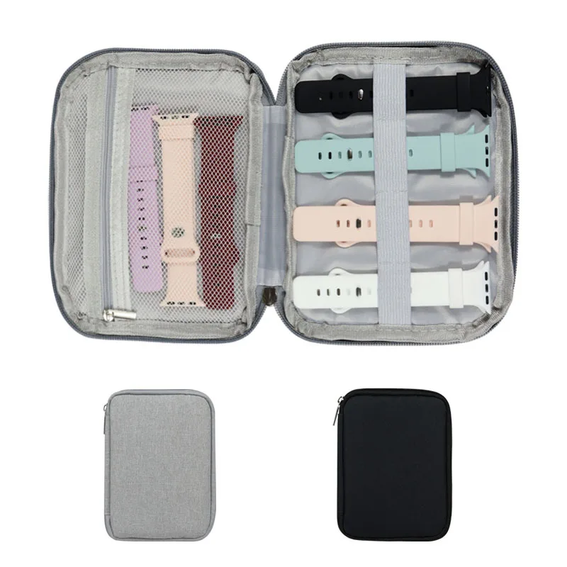Multifunktionaler tragbarer Armband-Organizer aus Oxford-Stoff für Apple Watch, Aufbewahrungstasche, Armbandhalter, Uhren-Reisetasche