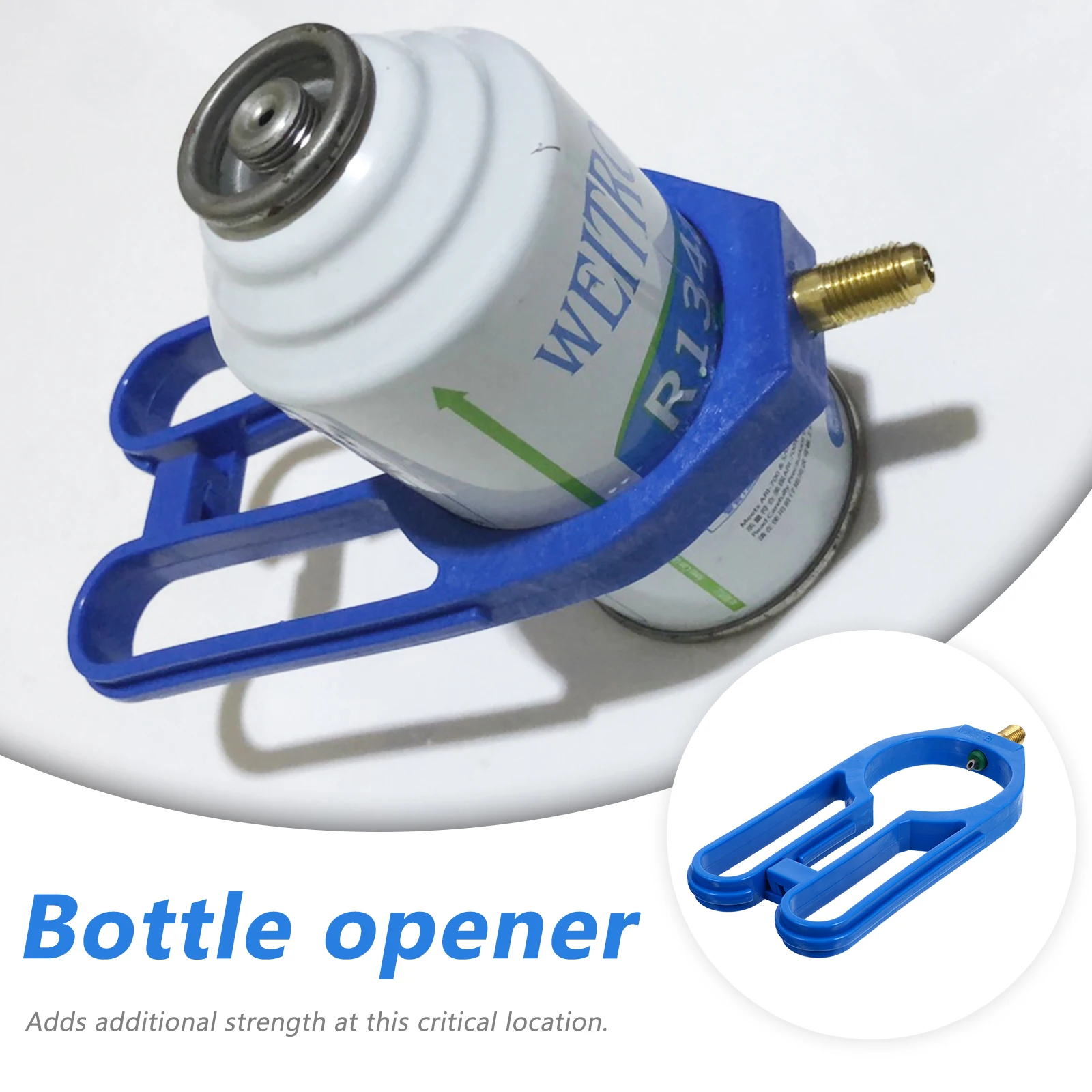 

1pc Refrigerant Can Valve Adapter For R134A Charge Hose Leak-Proof Ac Can Bottle Opener Locking Latch Durable Air