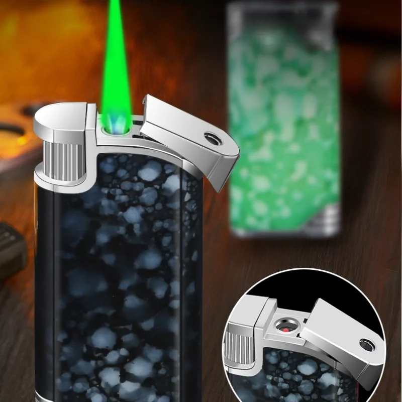 Electrician Toy Lighter Safe Current Prank Friend Windproof Open Green Flame Inflatable Cigarette Lighters & Smoking Accessories - Image 2
