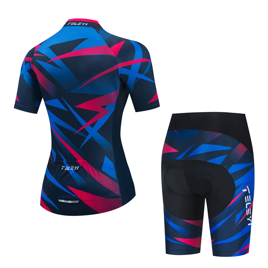 Pro 2024 Woman Short Sleeve Cycling Jersey Set Sports Outfit Bike Clothing Kit Mtb Maillot Cyclist Bicycle Clothes