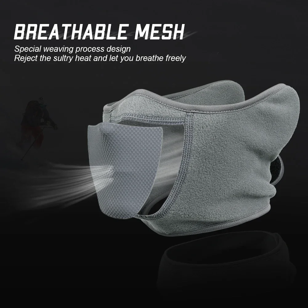 Half Face Cover Mask Windproof Ear Bicycle Cycling Balaclava Warm Skating Scarf Shield Cover Men Skiing Accessories Cold Weather