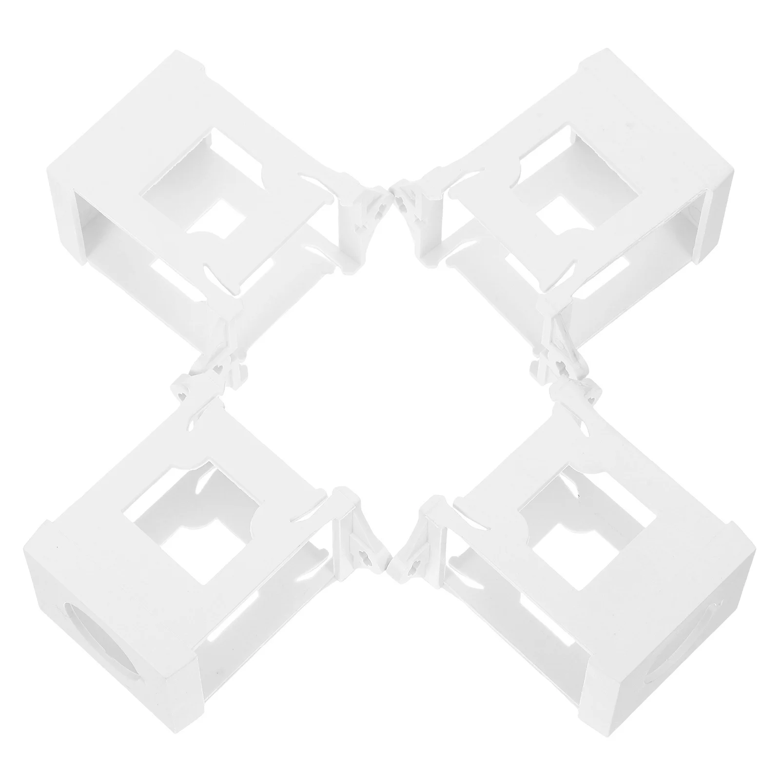 

4Pcs Push Button Mounting Bracket 22mm Diameter White Adapter for Industrial Emergency Office Home Use