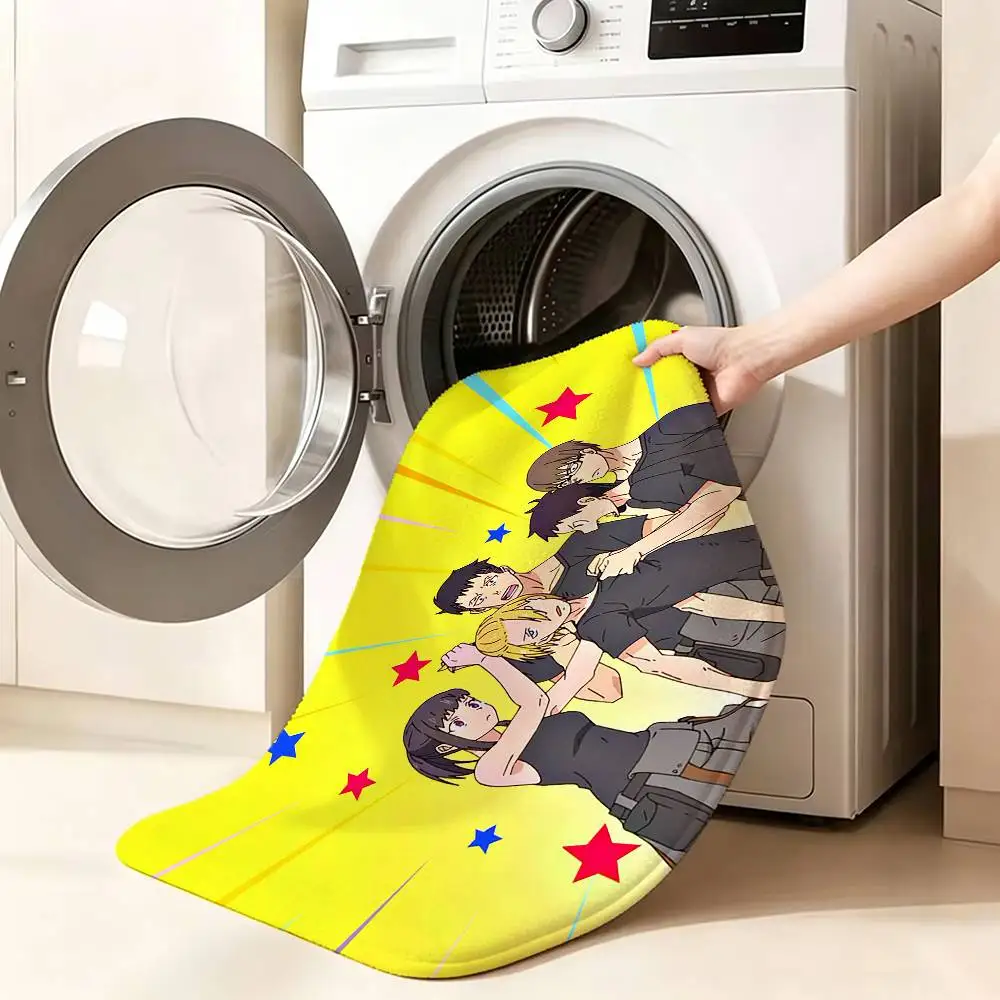 ANIME F-Fire F-Force Bedroom Decor Carpet  for Living Room Thick Plush Study Floor Mat Home Fluffy Soft Rug