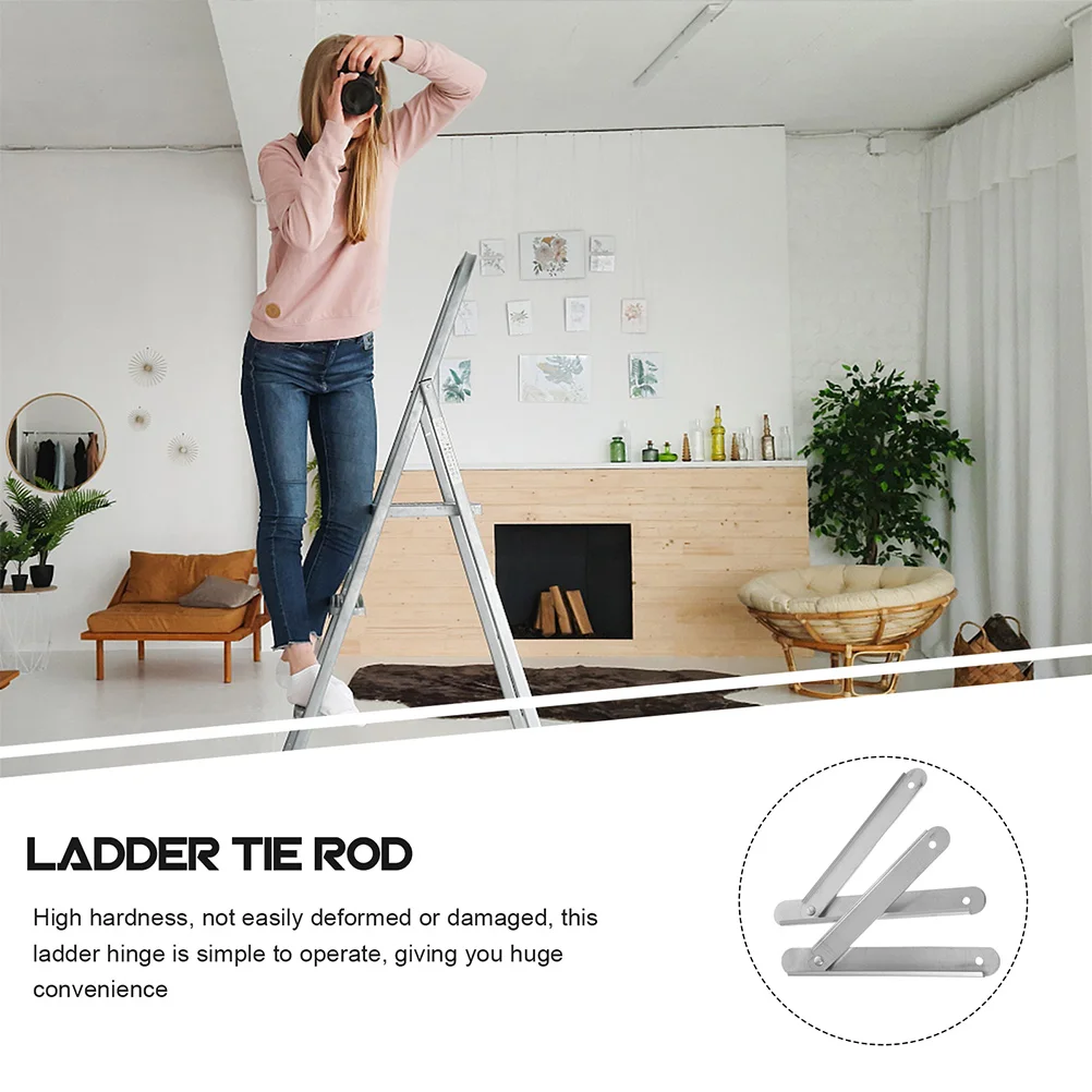 

Reinforcement Pull Rod Heavy Duty Step Ladder Hinge Accessories Folding Parts Replacement Zinc Plated Iron Construction Durable