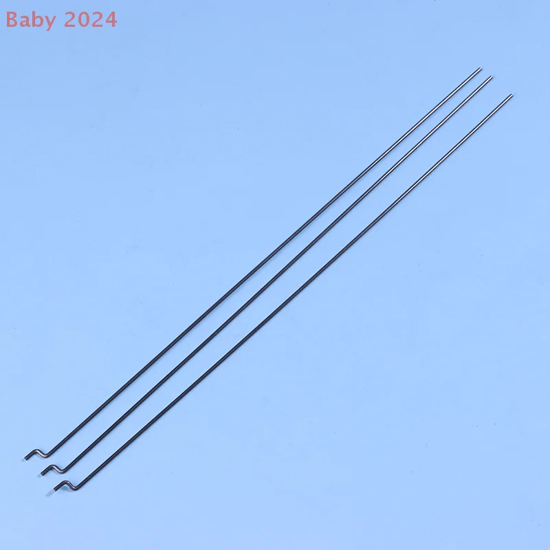 10Pcs Z 유형 서보 연결로드 스틸 와이어 풀 제어 레버 RC 비행기 헬리콥터 각도 조정을위한 20CM 길이