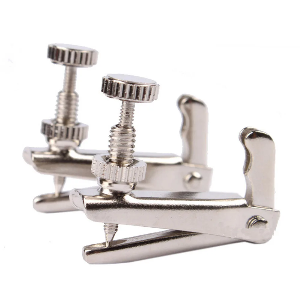 

4pcs Violin String Adjuster Metal Trimmer Tailpiece Tuning Screws Supplies Steel Accessories Non Discoloring Smooth