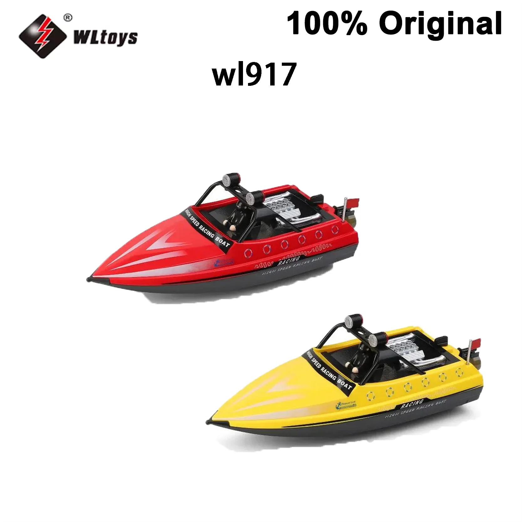 เรือแข่งความเร็วสูงรุ่นดั้งเดิม Wl917 พร้อมมอเตอร์คู่และดีไซน์สมจริงสำหรับผู้ใหญ่ สนุกสนานในน้ำอย่างรวดเร็วและมีสไตล์สำหรับนักสะสม