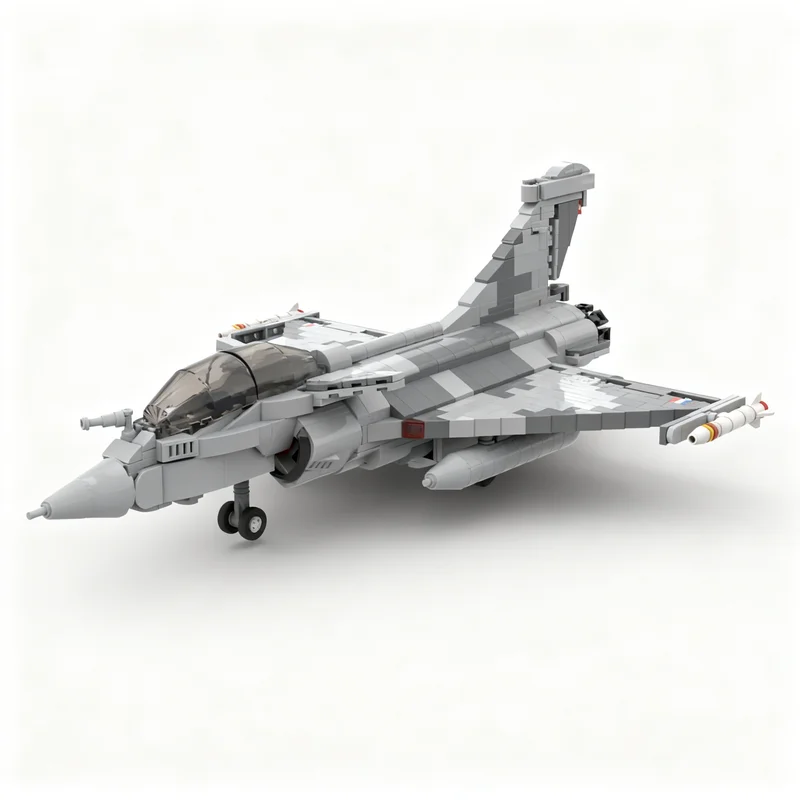 

834PCS MOC Creative Model Rafale Building Blocks Collectible Display DIY Building Blocks Gift Showcase Birthday Set Display Gift