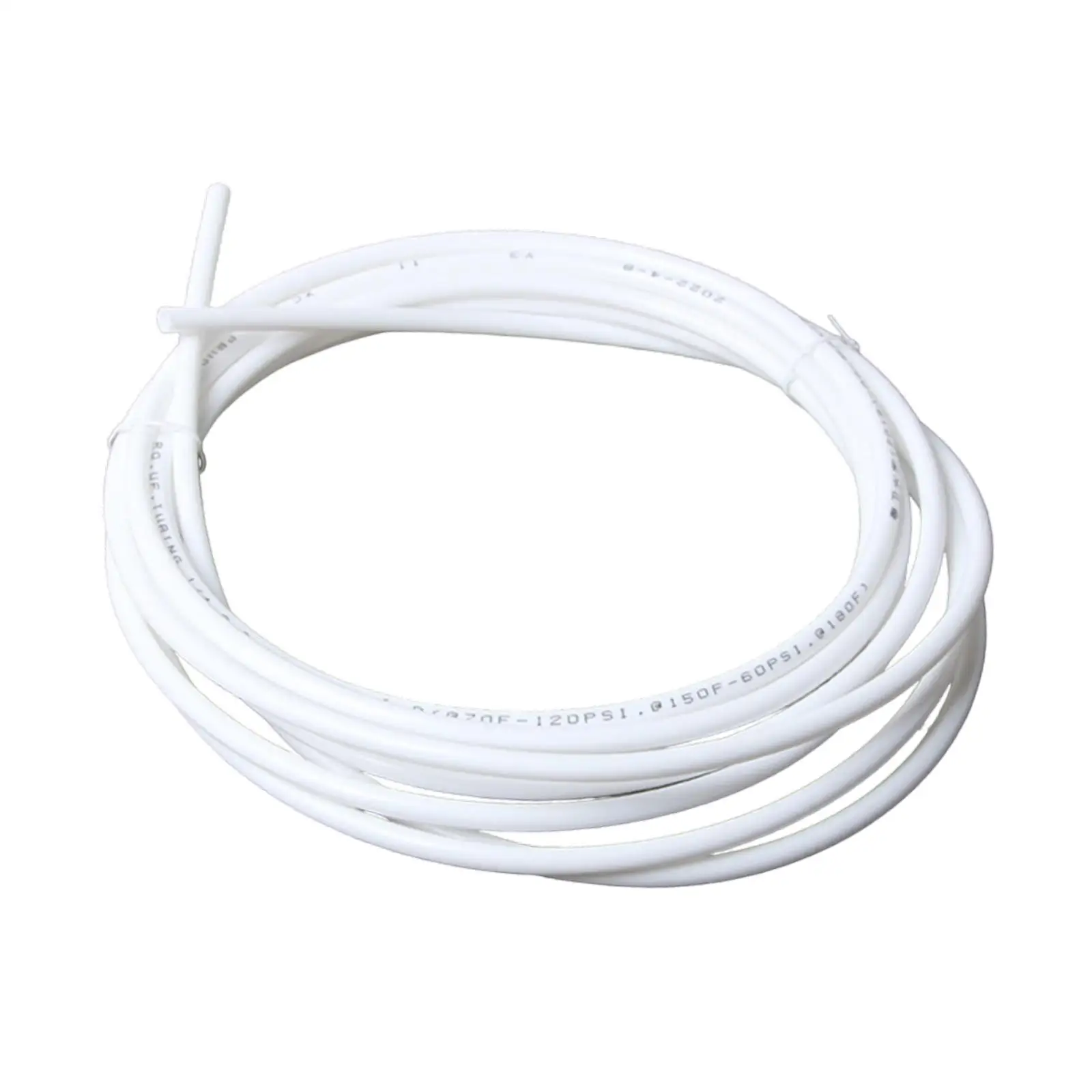 Tube en PE pour canalisations pneumatiques intérieures et extérieures, tube d'eau blanc robuste, accessoires de machine à eau potable, longueur de 5 m, 1/4 po