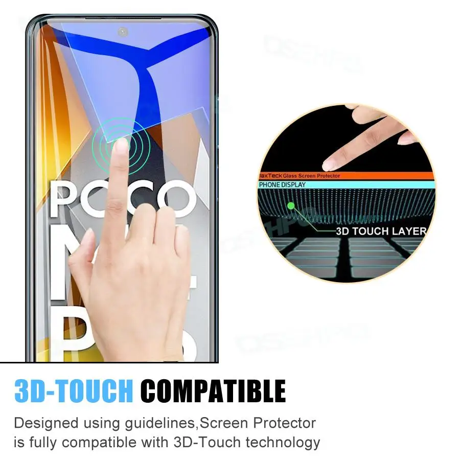 Kaca Tempered 9D Antipecah untuk Xiaomi Poco X3 X4 NFC X2 F2 F3 F4 GT Pelindung Layar POCO M2 M3 M4 M5 Pro M5S Kaca Pelindung