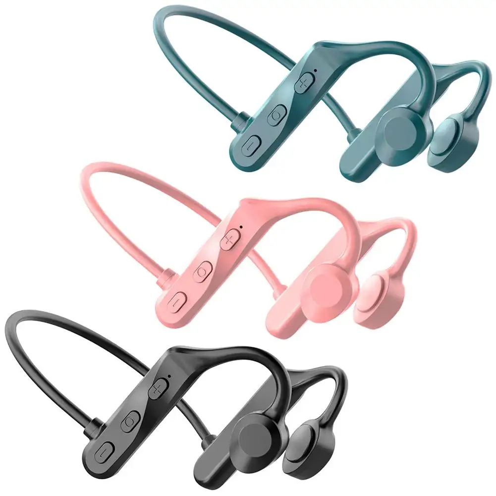 

K69 Bone Conduction Headphones Wireless Bluetooth-compatible Headset Neckband Earphones For Sports Running