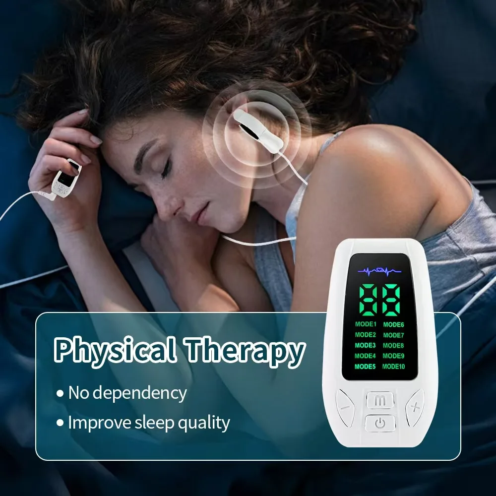 Ear Clip Vagus Nerve Stimulator Sleep Support Device Promotes Deep Relaxation Fast Sleep Relieve Stress Anxiety Depression