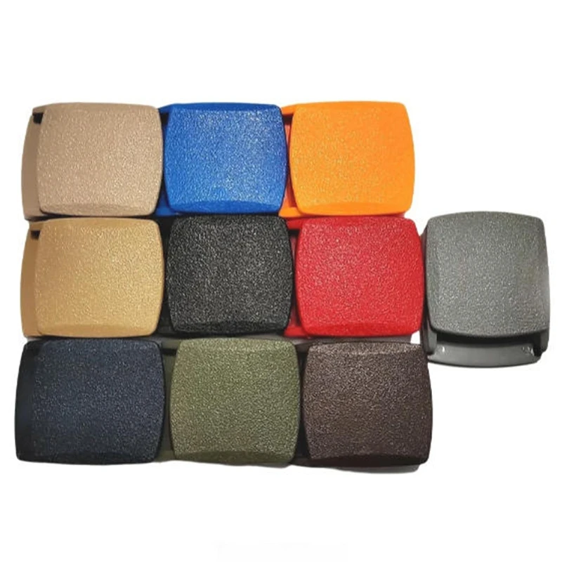 10pcs Pack 38mm Plastic Colorful Replacement Craft Belt Automatic Buckles Diy Men Belt Buckle Canvas Military Adjustable Webbing