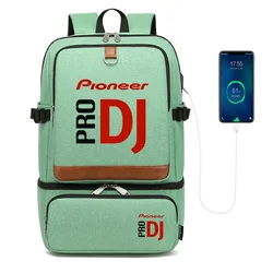 Pioneer pro dj portátil mochila compartimento usb à prova dusb água mochilas cooler sacos caminhadas ao ar livre saco de almoço isolado térmico