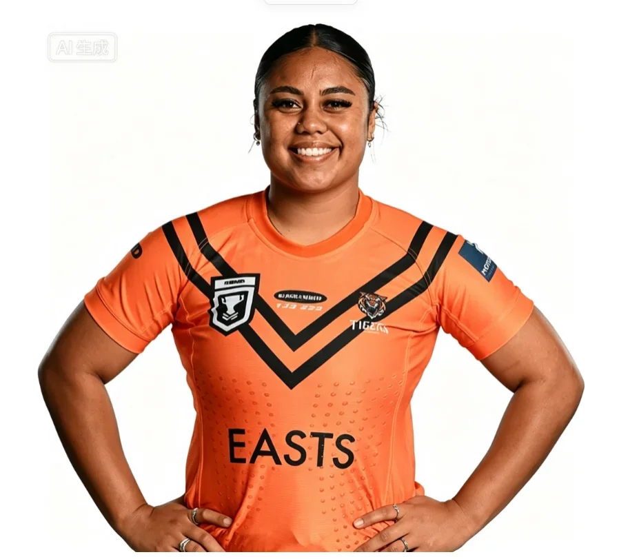 26-27 New Brisbane Tiger Rugby Shirt 3D Printed Comfortable Breathable T-shirt, Suitable for Daily Training Wear Family Clothing