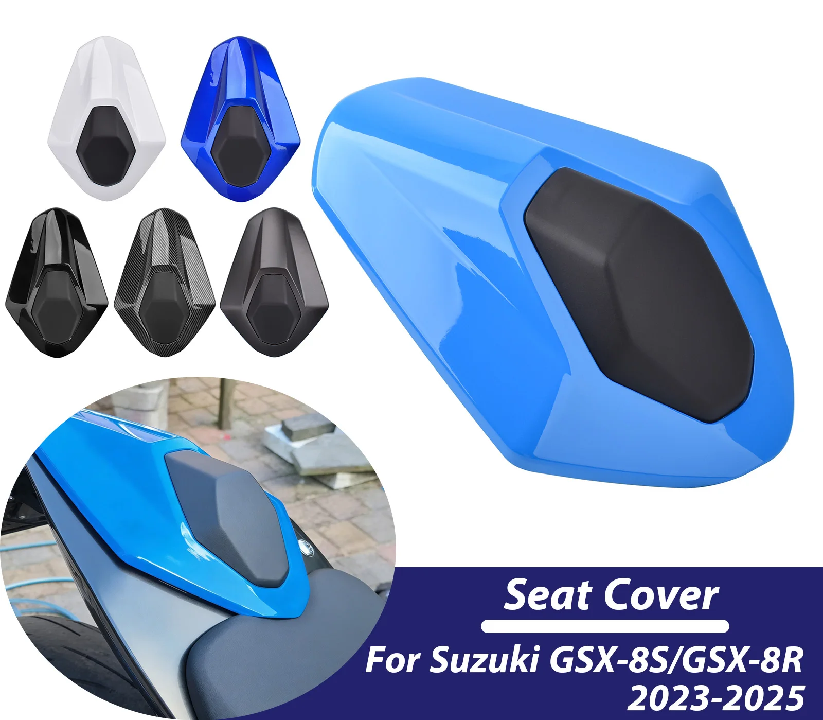 

Для Suzuki GSX 8S 8R 2023-2025: Заднее сиденье пассажира, накладка на сиденье, обтекатель, аксессуары для мотоциклов