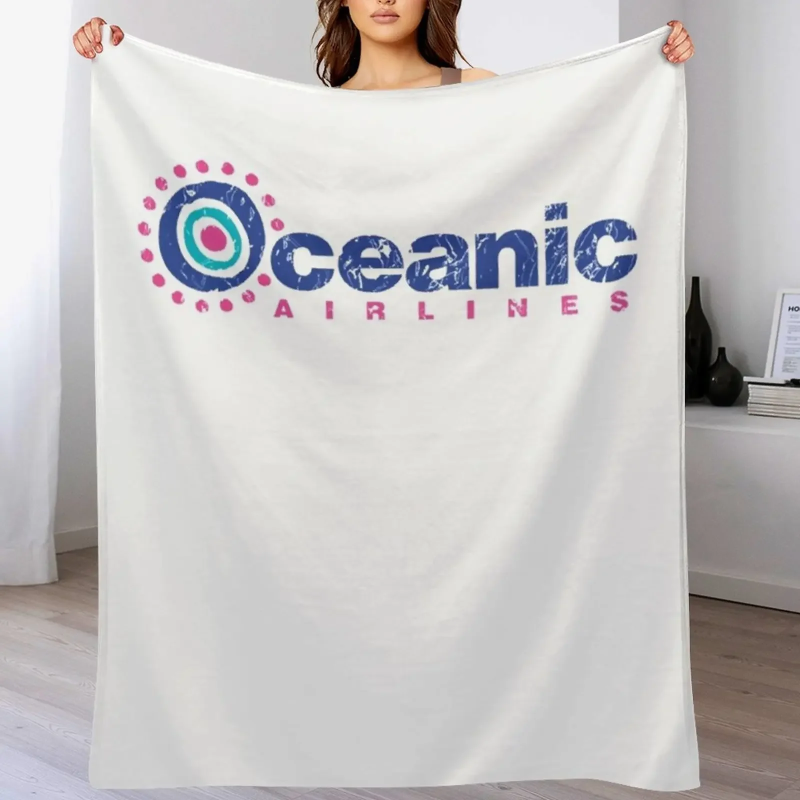 

Oceanic Airlines (LOST) Classic Throw Blanket Soft Plaid Single Furry for winter Blankets