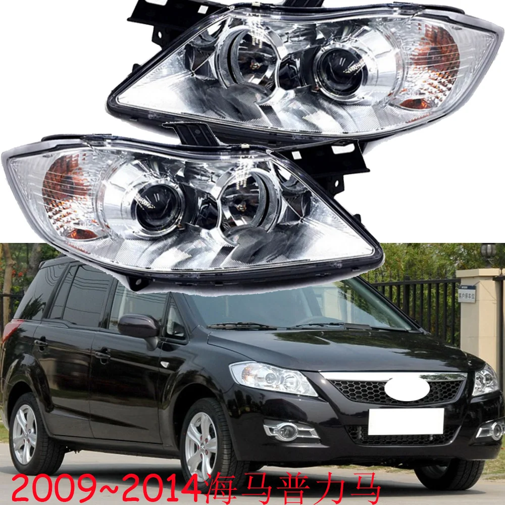 1pcs car bumper Hai ma headlamp for mazda Haima Freema headlight 2009~2014y car accessories head lamp Haima Freema fog lamp