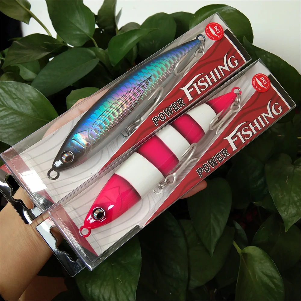 TSURINOYA  2pcs 150S Pencil Fishing Lure 150mm 75g ASTRA Sinking Stickbait Power Saltwater Fishing Cast Ocean Fake Fish Baits