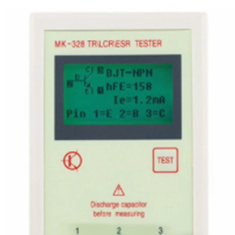 Imagem -04 - Capacitor Resistor Triode Tester Indutância Capacitância Resistência Medidor Esr Lcr Npn Pnp Mos Transistor Mk328