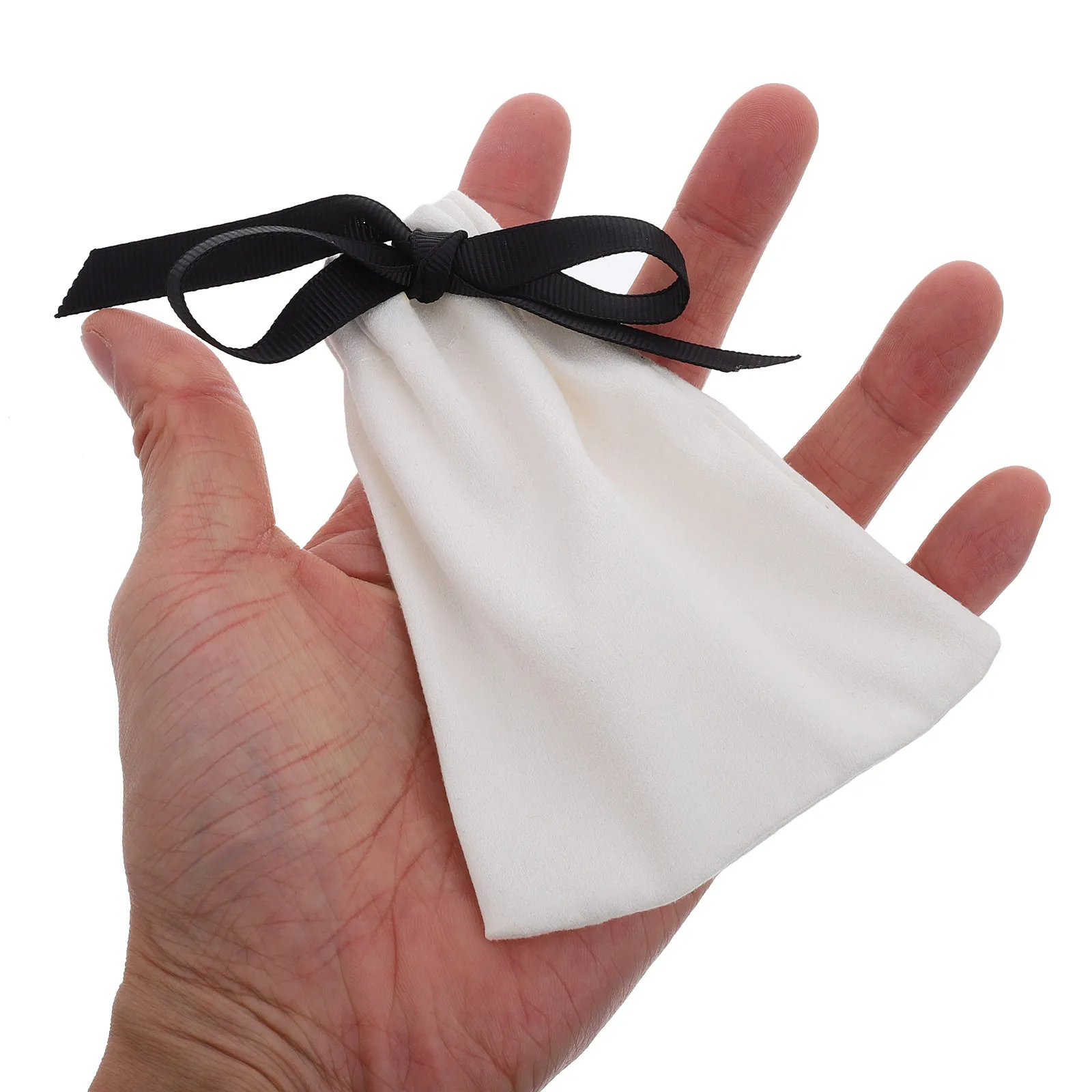 10Pcs Small Drawstring Jewelry Pouches Cloth Storage Bags for Necklaces Bracelets Rings Safe Gentle Protection