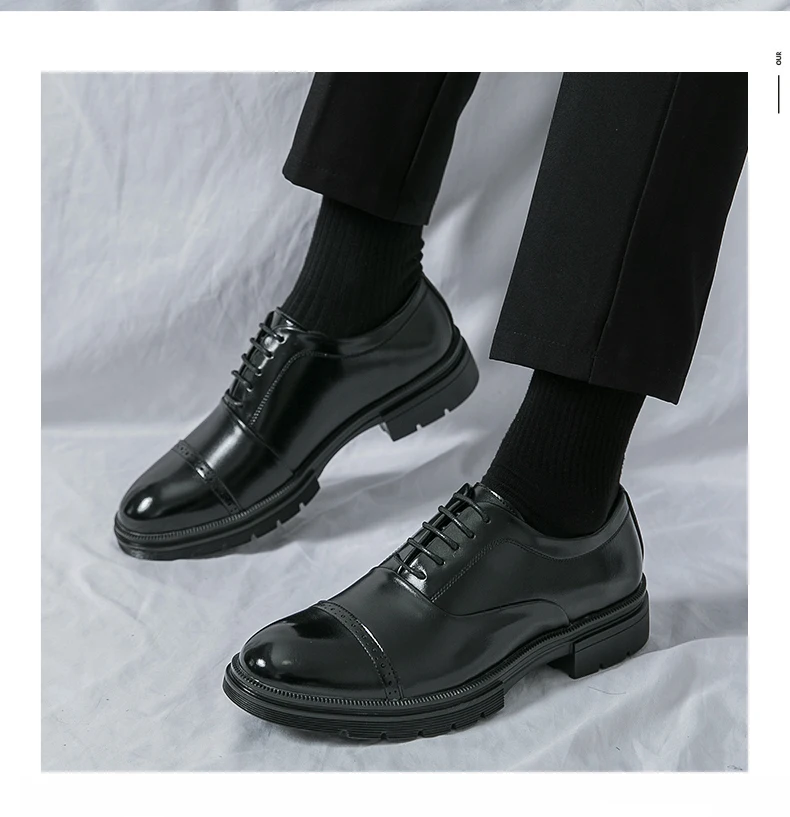 Zapatos Brogue clásicos para hombre, zapatos de cuero de tendencia para bodas y eventos sociales, zapatos de vestir de alta calidad para hombre, zapatos informales de negocios para hombre