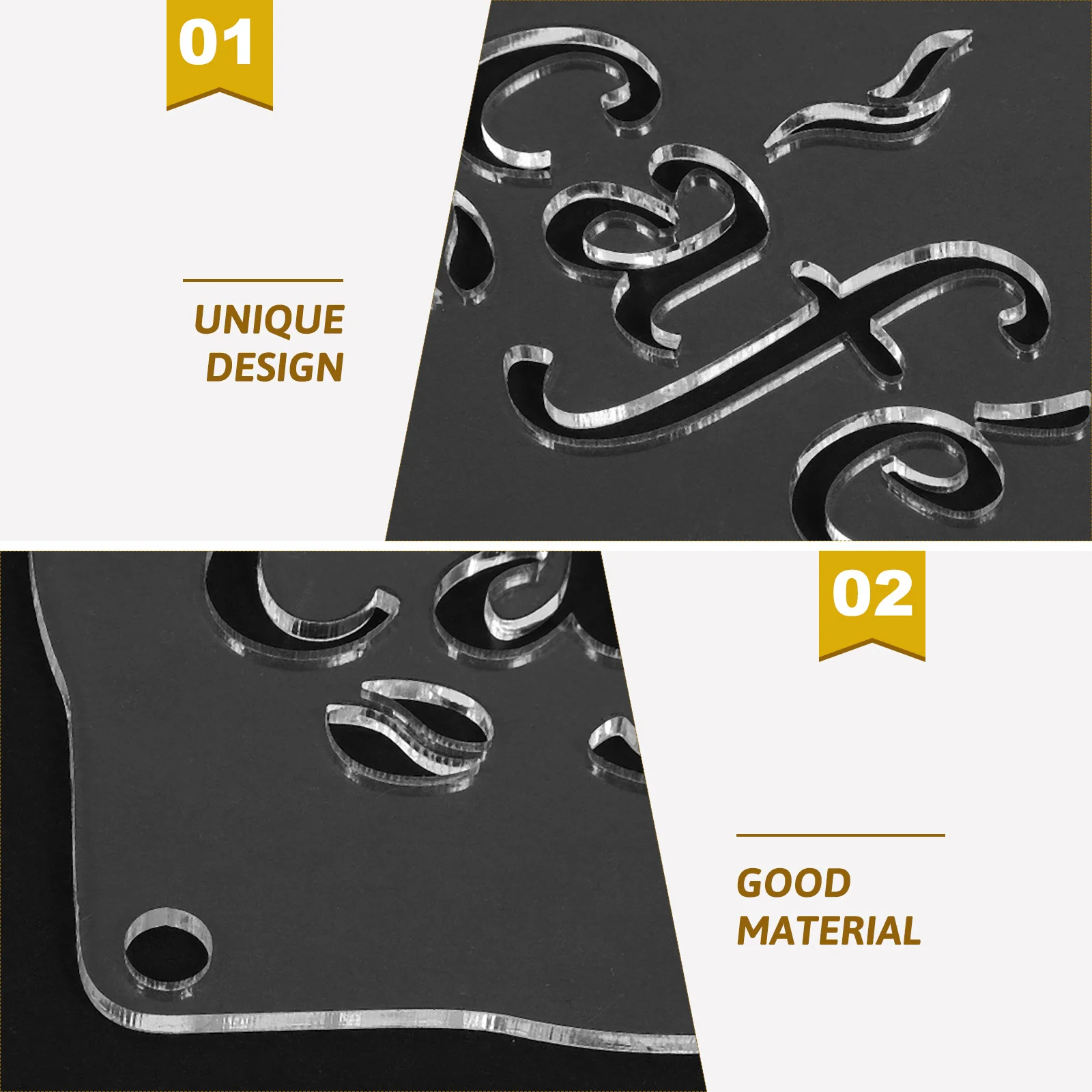 

Coffee Latte Mold Stencils for Decoration Decorative Molds Powdered Sugar Sieve Diy Cappuccino Acrylic