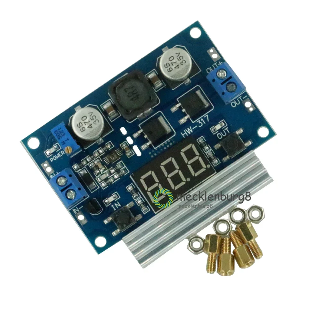 

NEW LTC1871 Step Up voltmeter with a radiator 100 W 3-35 V 12 V to 3.5-35 V boost Increasing LED module voltmeter Board Module