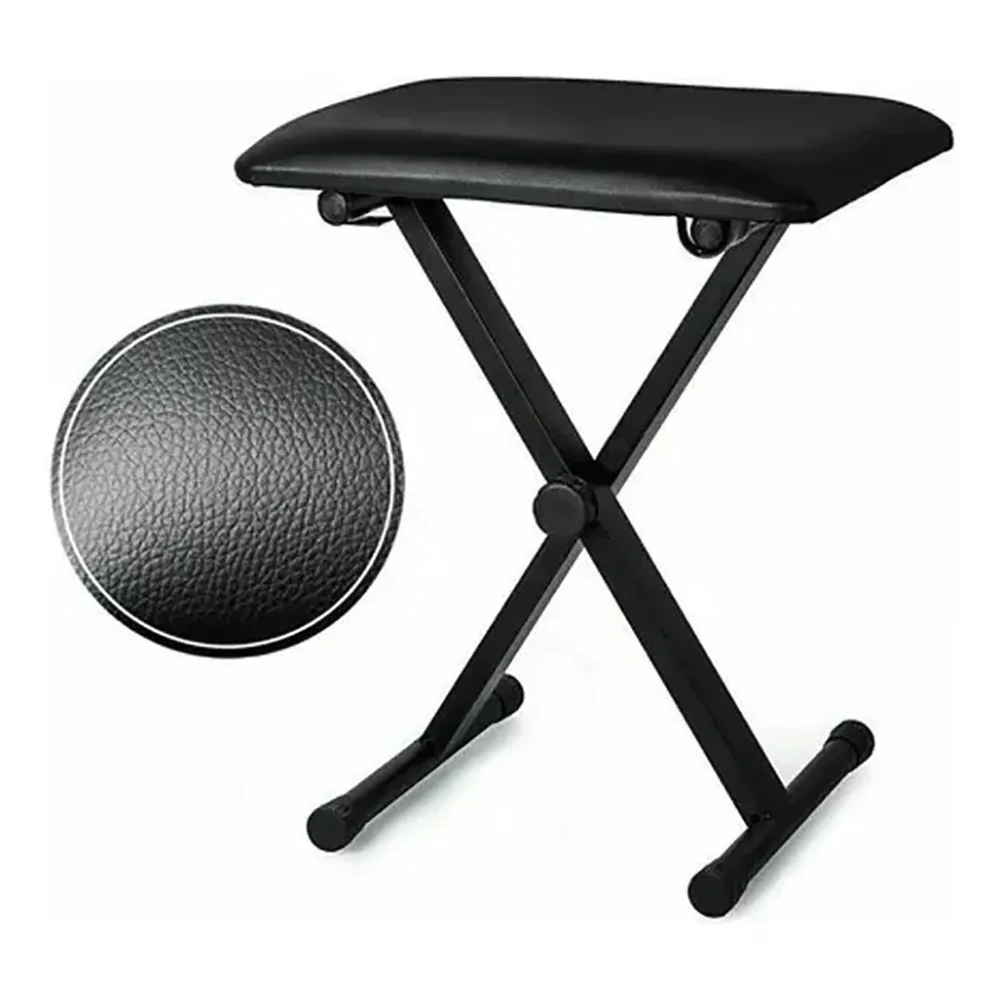 X Style Soft Leather Single Adjustable Electronic Keyboard Piano Bench Piano Stool