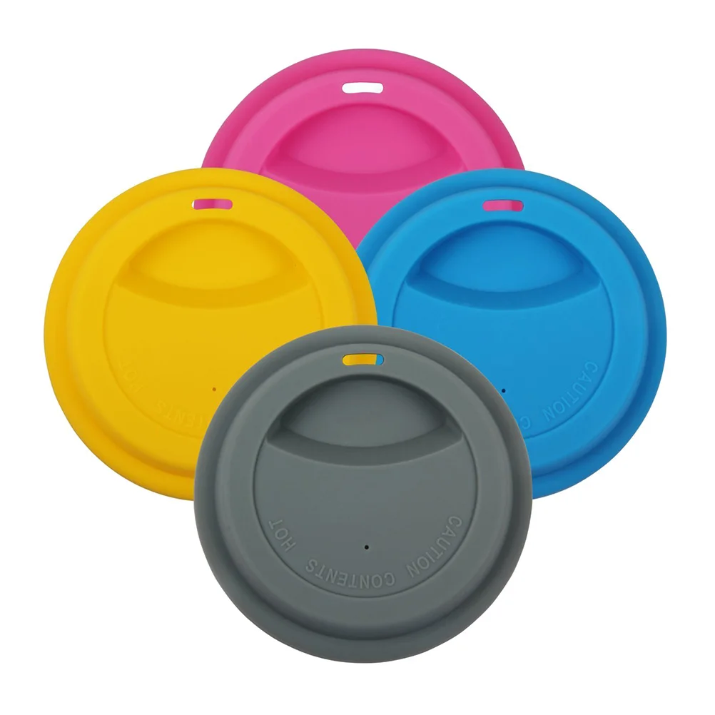 

8 Pcs Silicone Cup Lid Spill-proof for Round Dustproof Drink Cover Reusable Mug