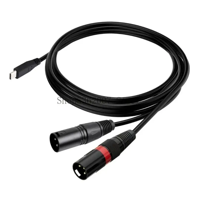Hifi Type C до 2xlr Убедиковый слуховой кабель с высоким декодированием чипа для усилителей телефона цифровой слуховой кабель