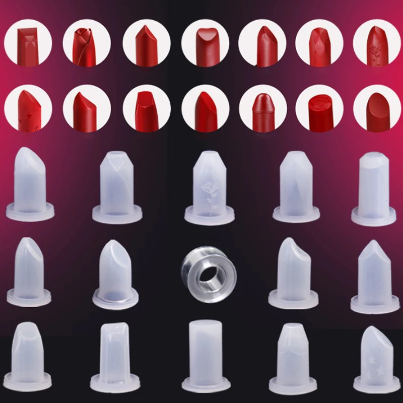 Lipstick 12.1mm Tube DIY Creative Mould Lip Balm Mold Silicone Cosmetic Tool