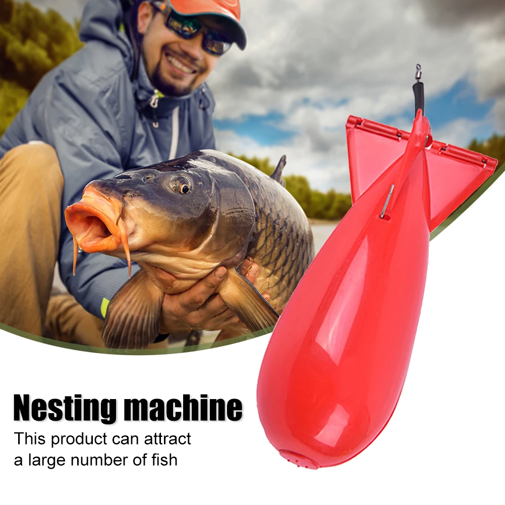 Carp Fishing Feeder 3 Size Fishing Feeder Spod Bomb Pp Material Float Bait Holder Maker Long Shot Tackle Gear Accessories