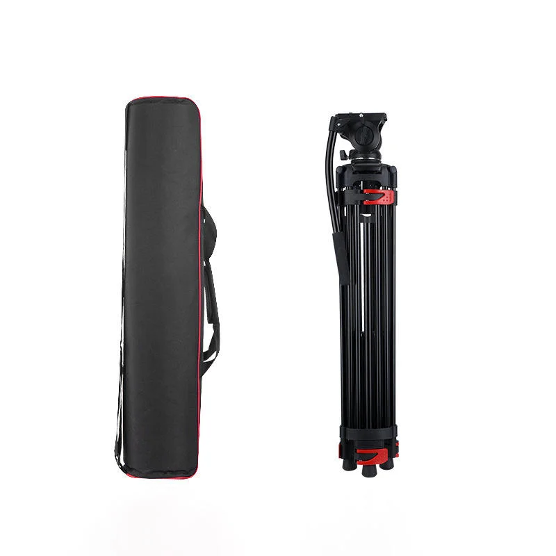 

Professional 1.8m Portable Hydraulic Pan Tilt SLR Cmera Tripod for Photography Video Film & Live Broadcast