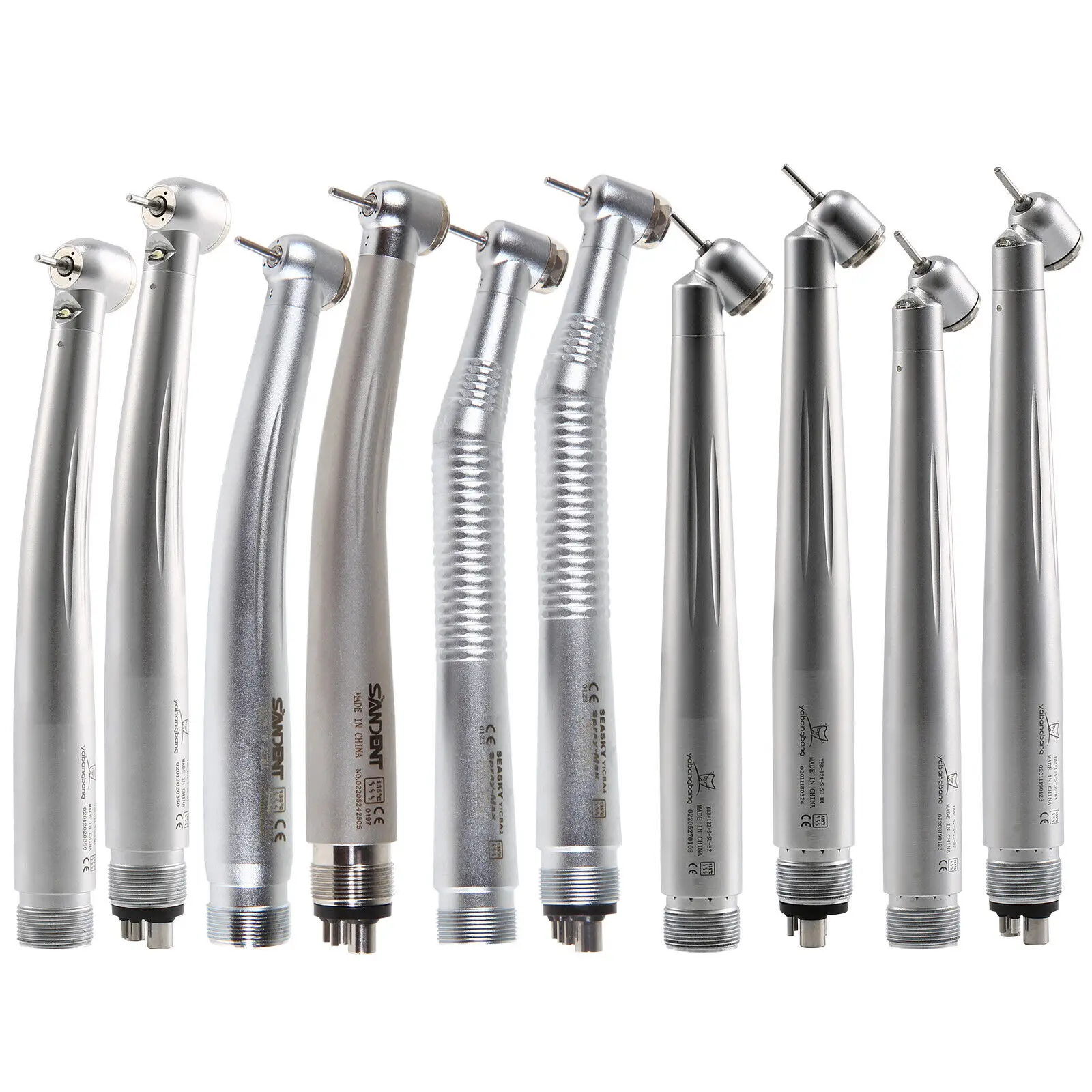 Dental High Speed/Fiber Optic LED E-generator/Fiber Optic Handpiece/45° Degree Surgical Turbine 2/4Holes For NSK Kavo