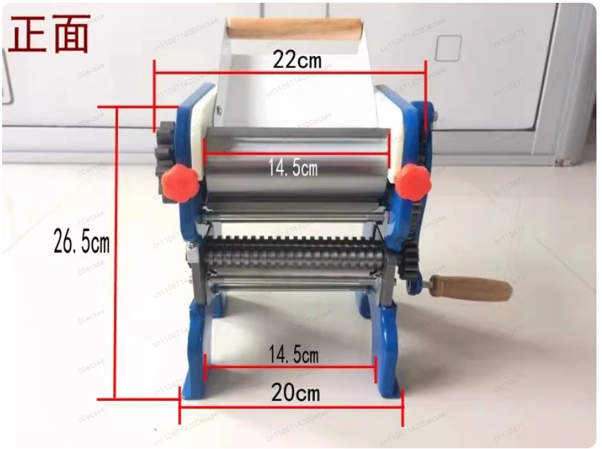 150-1 Manual Double-Sided Dough Kneading Machine Household Stainless Steel Dough Pressing Machine