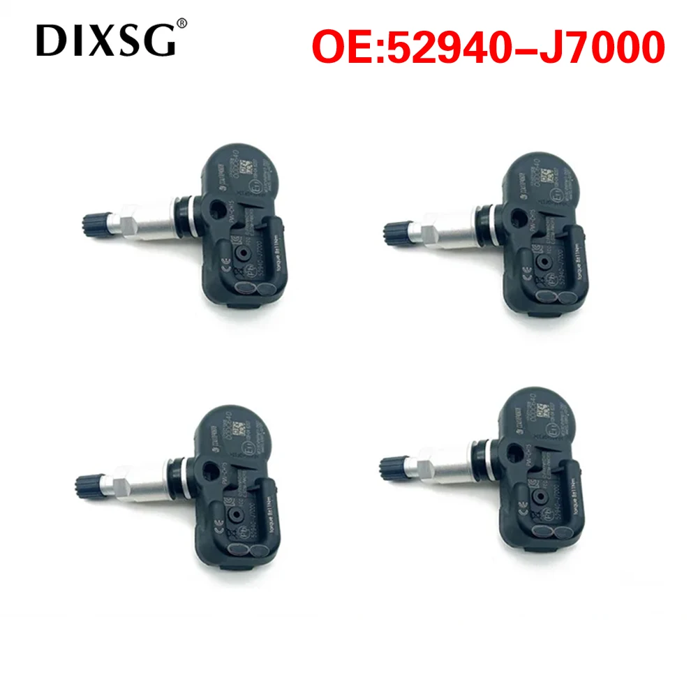 Sensor de pressão dos pneus TPMS, Kia Sid Ceed CD SW, Kia Cerato, K3, 52940-J7000, 2017, 2019, 2020, 4pcs