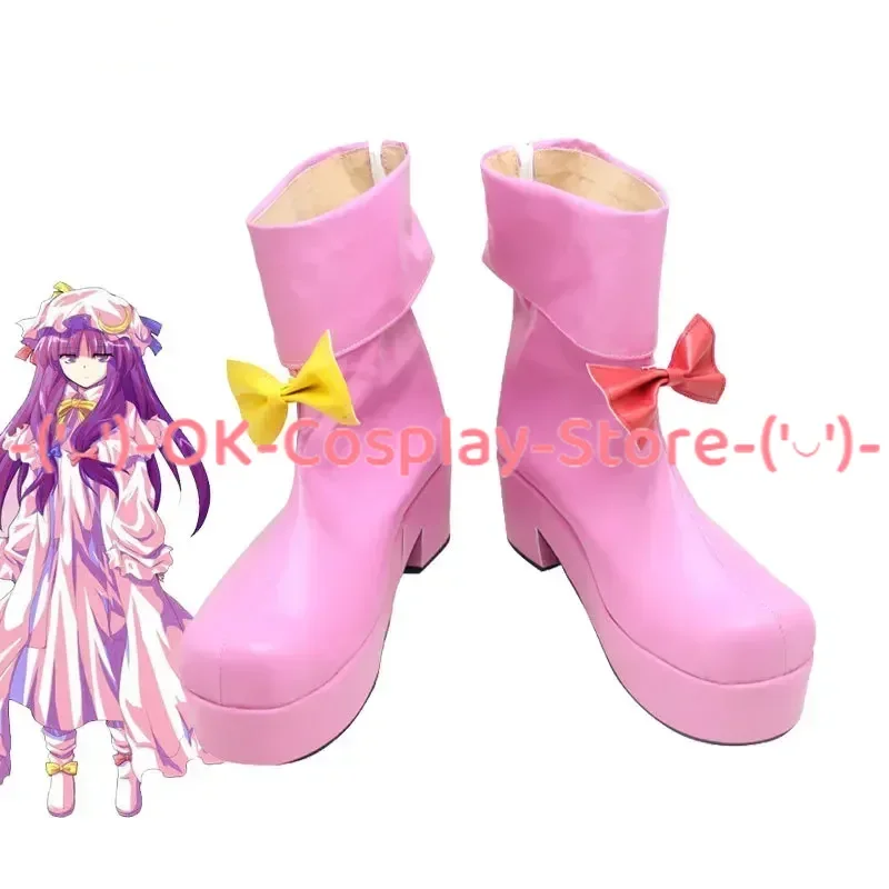 

Patchouli Cosplay Shoes PU Leather Shoes Halloween Boots Anime Cosplay Props Custom Made