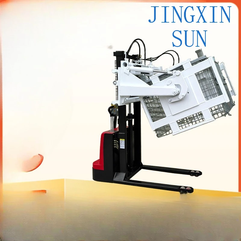 Electro-hydraulic lifting and reversing truck, oil drum stacking and reversing truck, storage cage handling and reversing truck